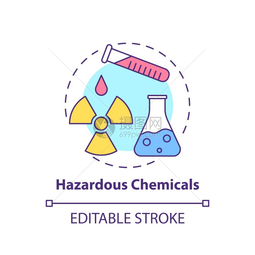 危险化学品概念图标图片