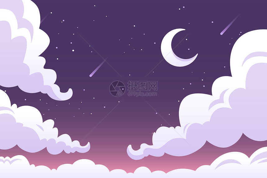 夜天空背景图片