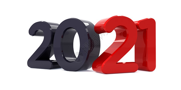 新年快乐201庆祝3D文本红数字日历模板图片