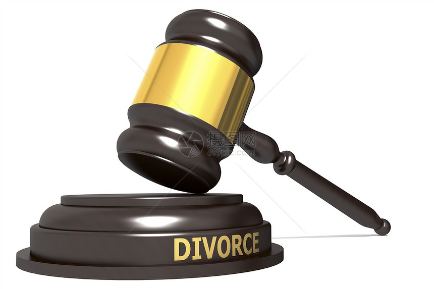Wooden法官用离婚词三字拼写图片