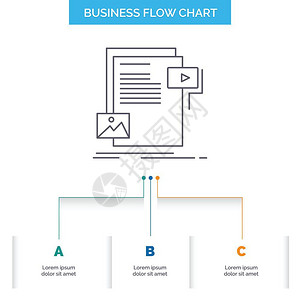 数据文件媒体网站商业流程图设计三步图片