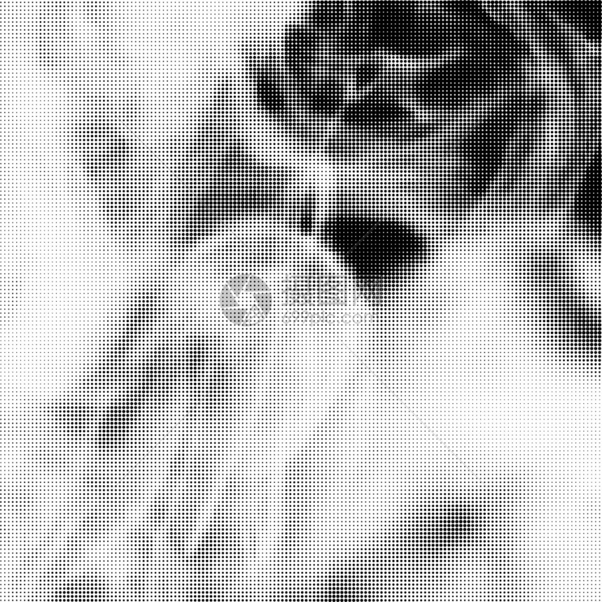 半调模式白背景上的多点纹理集重叠的Grunge模板困苦的线设计淡化单色点流行的艺术回放白背景上的多点纹理集图片