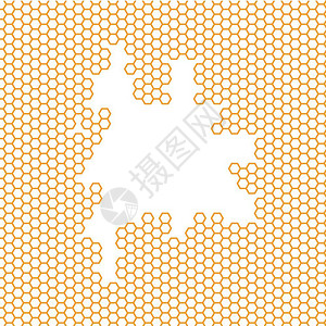 蜂蜜梳矢量背景插图设计图片