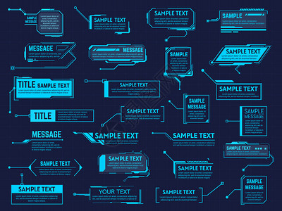 连接框未来图例标题信息框数字栏标签现代描述横幅图例标题矢量说明集Hud收藏暗蓝色的图例模板信息框现代描述横幅图例标题矢量说明集插画