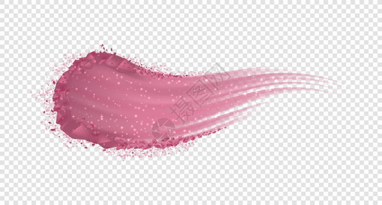 粉红色荧光笔化妆粉装饰品制的现实闪光涂片透明背景的孤立眼影样本粉红或亮光测试器滑的干质粉红模型末化妆装饰品的现实涂片透明背景的孤立眼影样本红插画