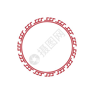 中华风格的边线矢量设计背景图片