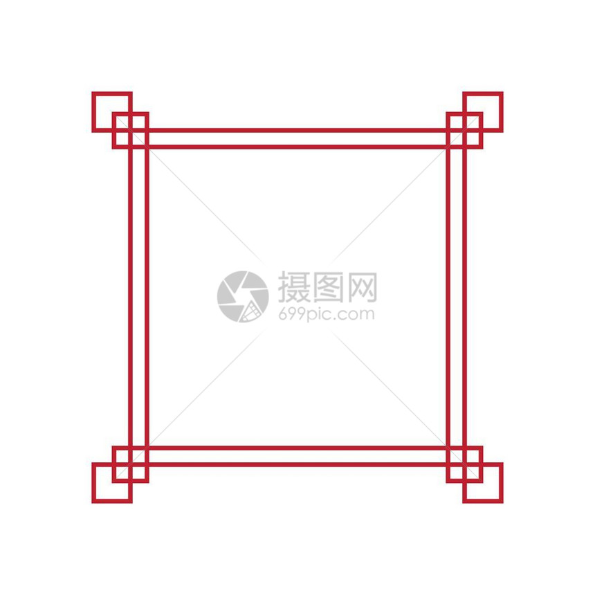 中华风格的边线矢量设计图片