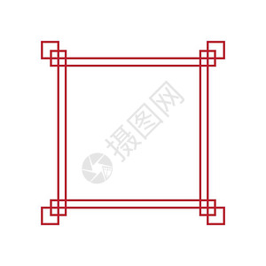 中华风格的边线矢量设计背景图片