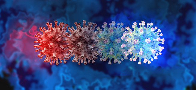 冠状病毒科变异概念和新的冠状b17变异爆发或共生19细胞突变和流感背景如危险的流感菌体健康风险如3D型疾病细胞背景