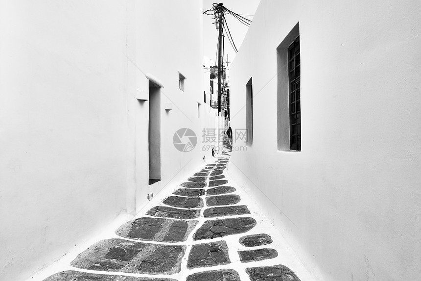 希腊Mykonos镇Chora希腊建筑图片
