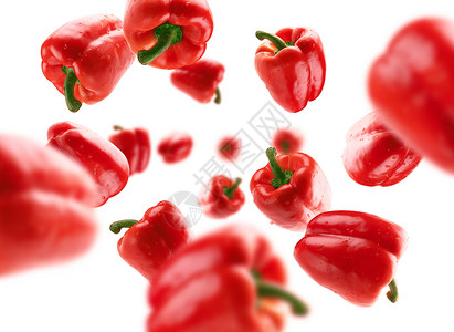 悬浮物红辣椒悬浮在白色背景上红辣椒悬浮在白色背景上背景