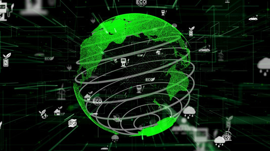 绿色环境友好型技术摘要未来全球生态软件3D技术摘要高清图片