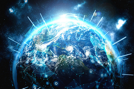 卫星网5G网络连接创新平面图背景
