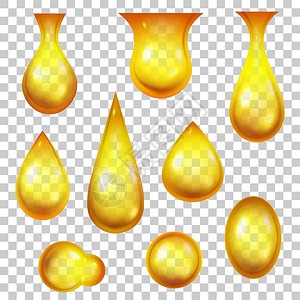 3d写实金色水滴油滴蜂蜜图片