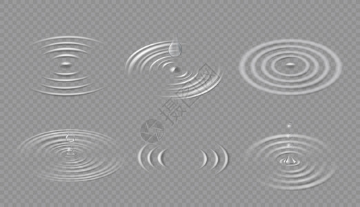 水波纹涟漪旋转的圆高清图片
