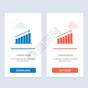 分析图表商业市场统计蓝和红色下载购买背景图片