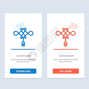结装饰蓝红下载买立即网络元件卡模板图片