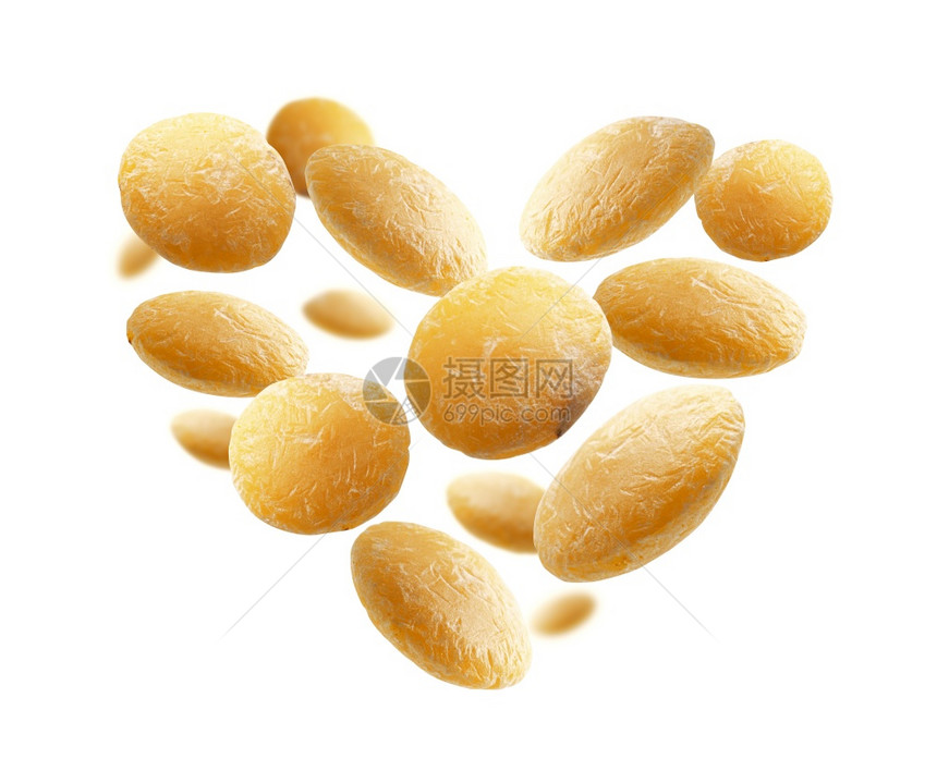 黄色扁豆悬浮空中图片