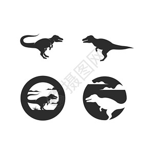恐龙爪恐龙图标矢量说明设计模板背景