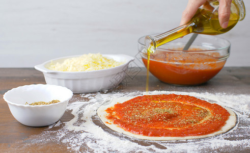 意大利传统披萨食谱图片