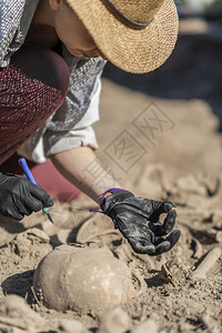 古代人类骨架考古挖掘代历史墓址考挖掘图片