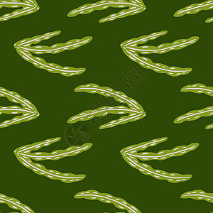 绿色海草矢量背景图图片