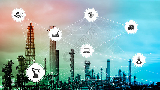 40工业技术概念工业第四次革命智能工厂图片