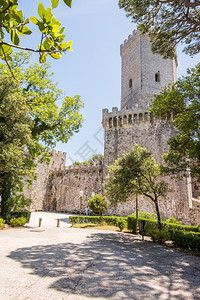 爱里克西意大利卡斯泰罗佩波利中世纪和诺曼城堡图片