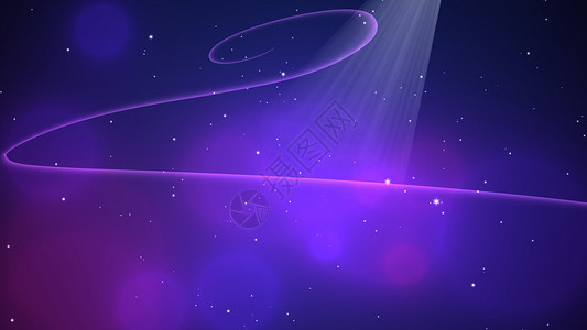 紫色圆圈装饰Bokeh和恒星背景的多彩圆环插图背景