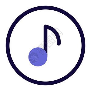 圆圈音乐应用程序矢量设计元素背景图片
