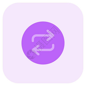 紫色圆圈循环播放音乐矢量设计图标背景图片