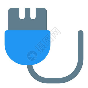 蓝色USB接口矢量设计图标背景图片