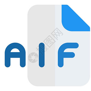 AIF文件是使用音频互换文件格式AIFF创建的音频文件插画