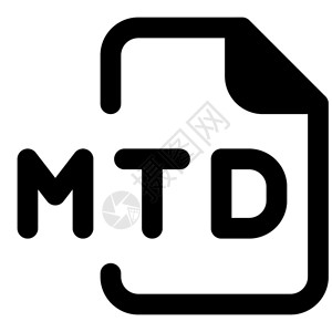 MTD文件矢量图标图片