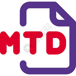 MTD文件矢量图标图片