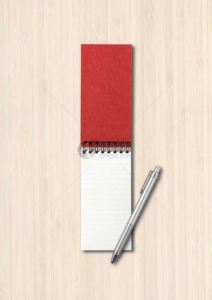 白木背景上孤立的空开螺旋笔记本和式模型白木背景上孤立的空开螺旋笔记本和图片