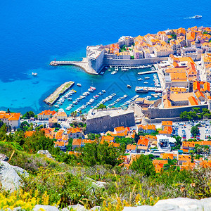 克罗地亚的Dubrovnik老城图片