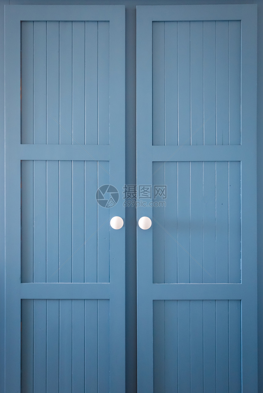 音调蓝橱柜门背景图片