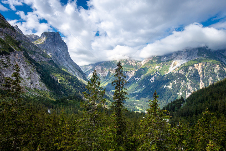 阿尔卑斯山冰川和地景观位于PralognanlaVanoise法国阿尔卑斯山法国阿尔卑斯山冰川和地景观图片