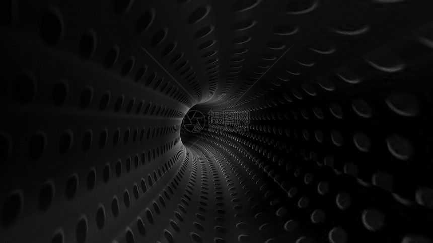 穿越黑暗点隧道3d插图图片