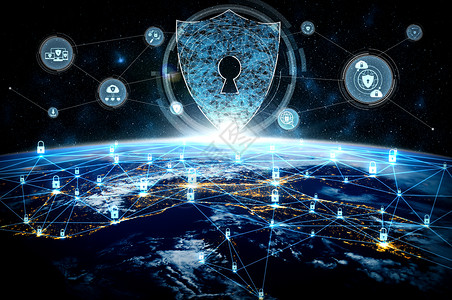 全球网络安全创新观念中的网络安全技术和在线数据保护全球商业网络服务器为确保网络信息安全而使用的数据储存安全技术概念创新观中的网络安全技术和在背景
