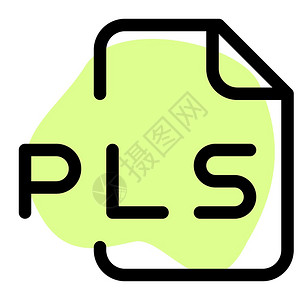 PLS是多媒体播放列表的计算机文件格式背景图片