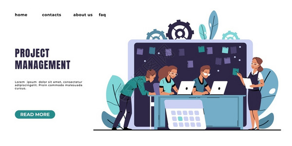 网站列表页Kanban方法软件开发有效的项目管理雇员集思广益和团队合作用户界面设计带按钮的网站界面设计矢量多彩网络界面模拟Agile登陆页插画
