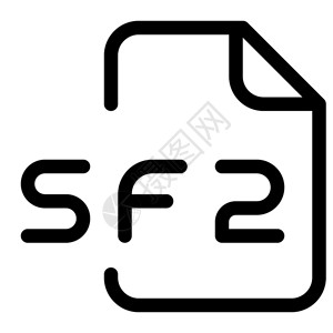 通常的SF2文件扩展名最常用于音频Font声音银行文件插画