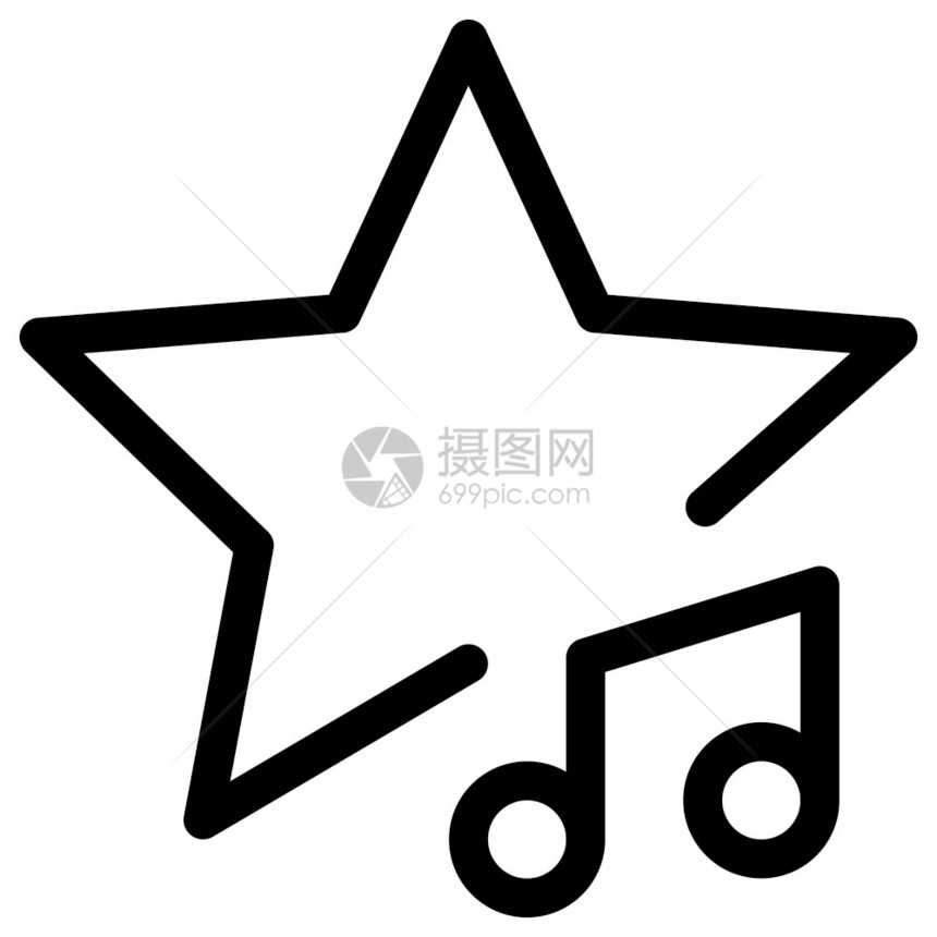 星号Logotype正在线播放图表音乐图片