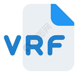 VPF文件格式蓝色矢量图标图片