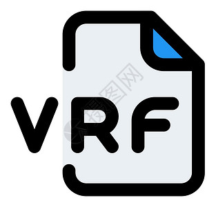 VPF文件格式黑色矢量图标图片