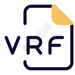 VPF文件格式黑色矢量图标图片