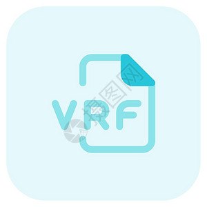 VPF文件格式蓝色矢量图标图片