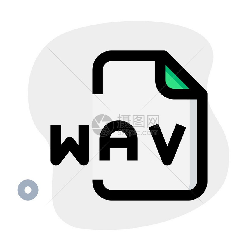 WAV是一种存储音频位流的文件格式标准图片